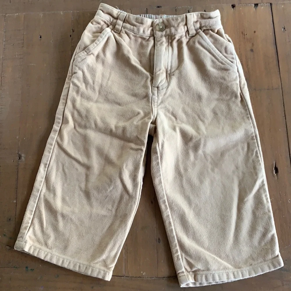 Janie and jack nubby cotton khaki pants